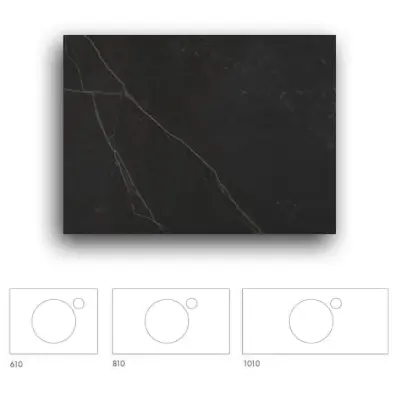 Bänkskiva Macro Design Crown+ Dekton  610 till Tvättställsskåp Crown