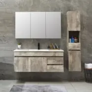 Badrumsmöbler Barcelona 120 cm - Betongimitation + 2.00 x Badrumskrok