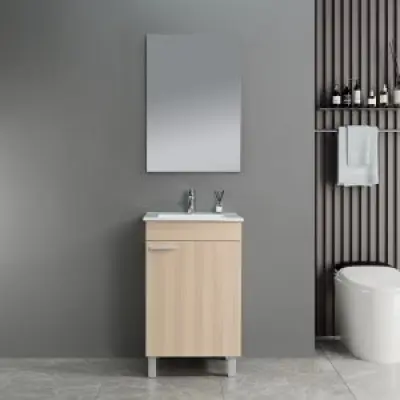 Badrumsmöbler Bologna - Trä + Toalettpappershållare