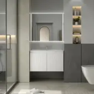 Badrumsmöbler Gustavo 80 cm - Vit