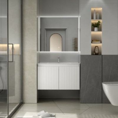 Badrumsmöbler Gustavo 80 cm - Vit