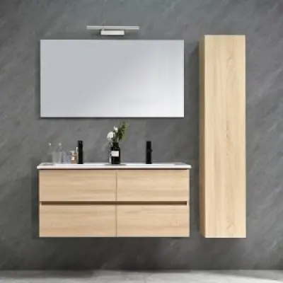 Badrumsmöbler Honolulu 120 cm - Trä + Toalettpappershållare