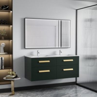 Badrumsmöbler Lima - Svart&Mässing