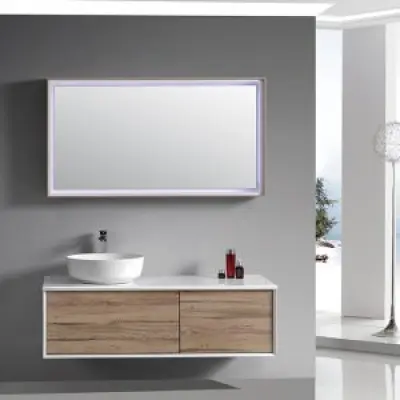 Badrumsmöbler Madrid - Vit&Ljus träimitation + 2.00 x Badrumskrok