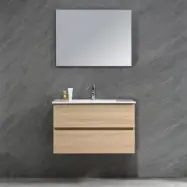 Badrumsmöbler Nordic Oak - Ljus trä + 2.00 x Badrumskrok