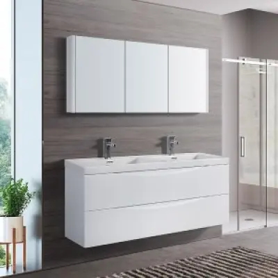 Badrumsmöbler Pair - Vit  + 2.00 x Badrumskrok