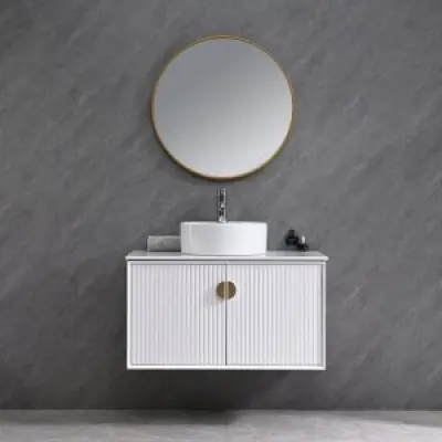 Badrumsmöbler Vienna Medium - Vit + 2.00 x Badrumskrok