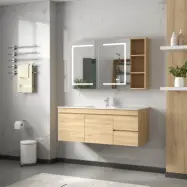 Badrumspaket | Kommod 100cm | LED-spegelskåp | Venedig