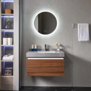 Badrumspaket 60cm | Nedsänkt handfat | Bänkskiva i sintrad sten