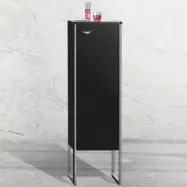 Badrumsskåp 117x35cm | Tre hyllplan | Golvstående