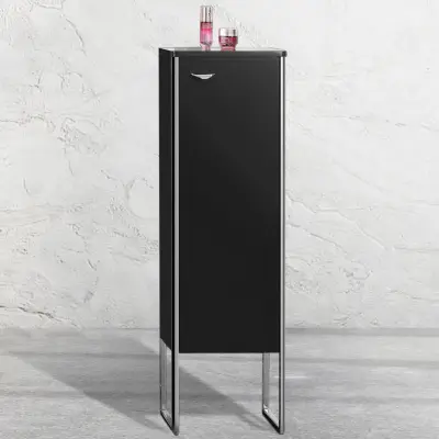 Badrumsskåp 117x35cm | Tre hyllplan | Golvstående