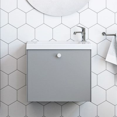 Ballingslöv Kommod KA60 Compact lucka Målad mörkgrå LM16 Mörkgrå