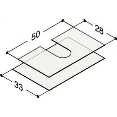 Dansani Luna gummimatta för kommod låddjup 44 cm lådbredd 60 cm