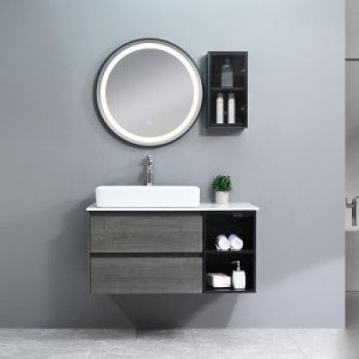 Badrumsmöbler Dove - Grå trä