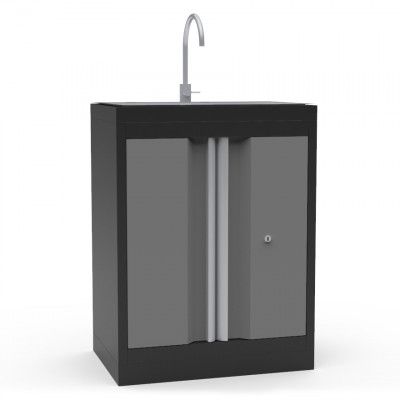 Tvättställsskåp garageinredning  | Rostfritt stål