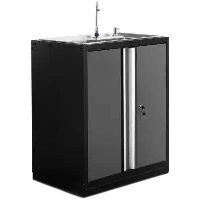 Tvättställsskåp garageinredning  | Rostfritt stål