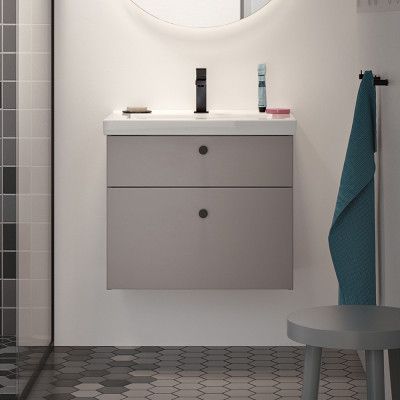 INR Ikon 120 Underskåp Still grey Delad Front