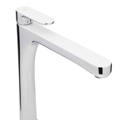 INR SLEEK Tvättställsblandare Hög Fristående Blank krom.