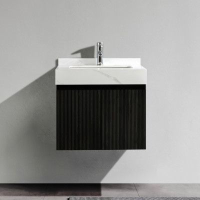 Kommod 60cm | Nedsänkt tvättställ | Bänkskiva i sten | Arcus