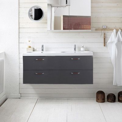 Kommod Ballingslöv Bright 120 Slät Peppargrå Lådor