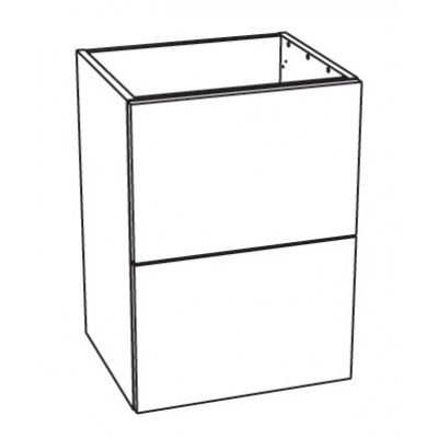 Kommod Ballingslöv Compact 42 Slät Vit Lucka Höger