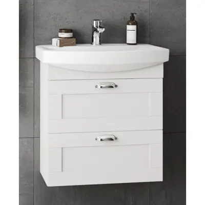 KOMMOD LYCKA LÅDOR VIT RAM 600 | Beijerbygg Byggmaterial