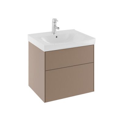 Kommod med tvättställ IFÖ Sense 600 mm, Brun