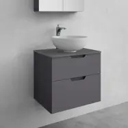 Kommod Med Tvättställ Noro Studio Antracit 600 Mm, Antracit