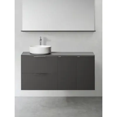 KOMMOD SHAPE 600 MED 2ST SIDOMODUL PUSH 300 ANTRACIT | Beijerbygg Byggmaterial