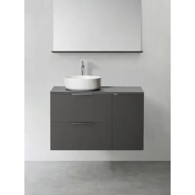 KOMMOD SHAPE 600 MED SIDOMODUL MJUKST 300 ANTRACIT | Beijerbygg Byggmaterial