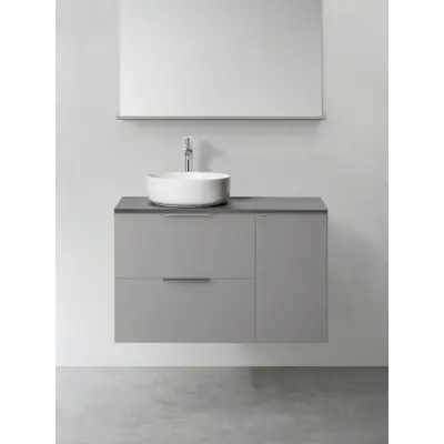 KOMMOD SHAPE 600 MED SIDOMODUL PUSH 300 GRÅ | Beijerbygg Byggmaterial