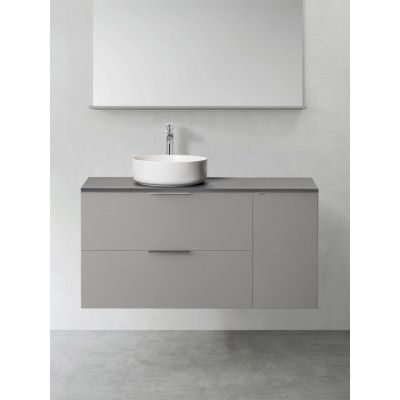 KOMMOD SHAPE 800 MED SIDOMODUL MJUKST 300 GRÅ | Beijerbygg Byggmaterial