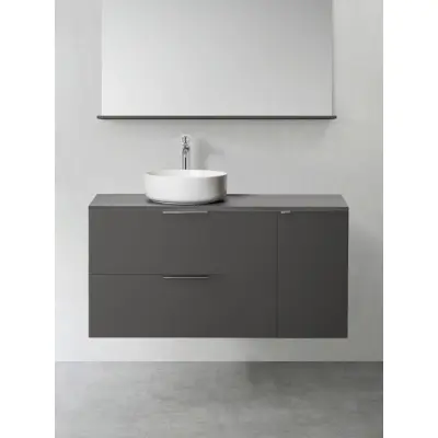 KOMMOD SHAPE 800 MED SIDOMODUL PUSH 300 ANTRACIT | Beijerbygg Byggmaterial