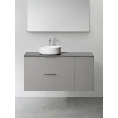 KOMMOD SHAPE 800 MED SIDOMODUL PUSH 300 GRÅ | Beijerbygg Byggmaterial