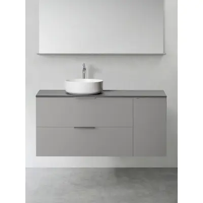 KOMMOD SHAPE 900 MED SIDOMODUL MJUKST 300 GRÅ | Beijerbygg Byggmaterial