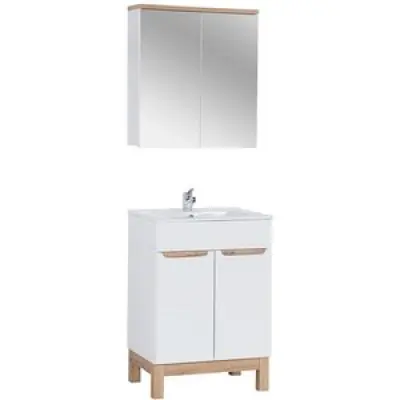 Badrumsmöbler Bali - Tvättställ med spegel