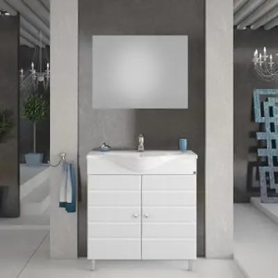 Nyon Badrumsmöbler 80 cm - paket - Badrumspaket, Badrumsmöbler