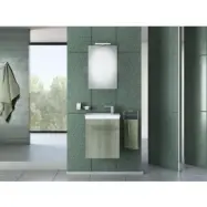 Badrumsmöbler Iris 45 - Grått med spegel