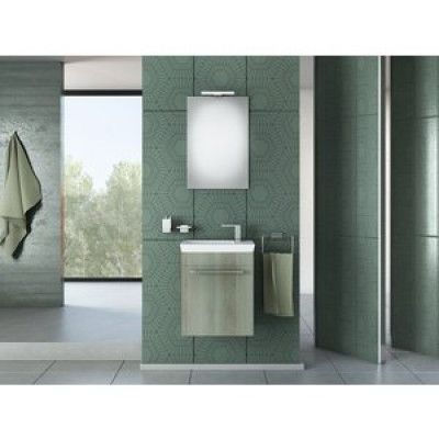 Badrumsmöbler Iris 45 - Grått med spegel