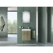 Badrumsmöbler Iris 45 - Sandfärgat med spegel