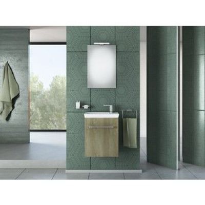 Badrumsmöbler Iris 45 - Sandfärgat med spegel