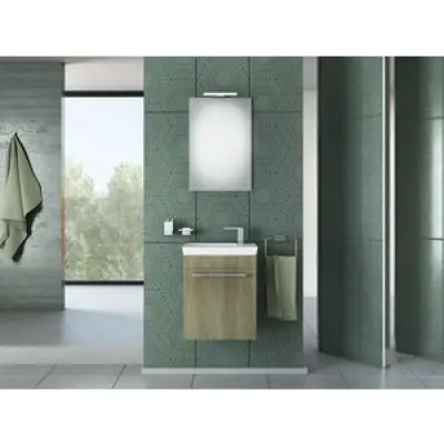 Badrumsmöbler Iris 45 - Sandfärgat med spegel