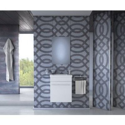 Badrumsmöbler Iris 45 - Vitt med spegel