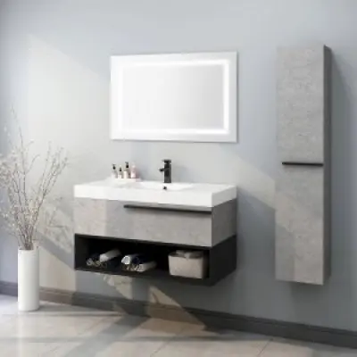 Badrumsmöbler Lissabon - Betongimitation