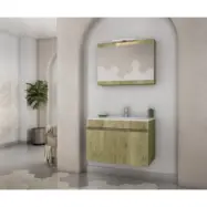 Badrumsmöbler Magnolia - Guldfärgad ek