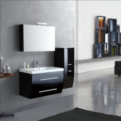 Badrumsmöbel - Tvättställ med spegel