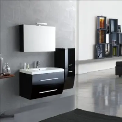 Badrumsmöbel - Tvättställ med spegel