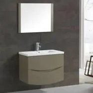 Badrumsmöbler Curve - Olivgrön