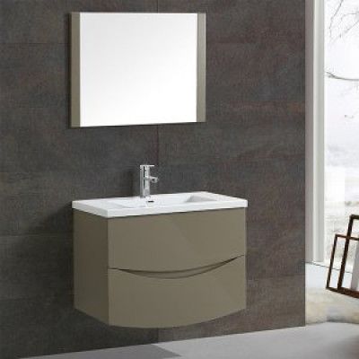 Badrumsmöbler Curve - Olivgrön