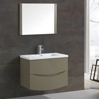 Badrumsmöbler Curve - Olivgrön